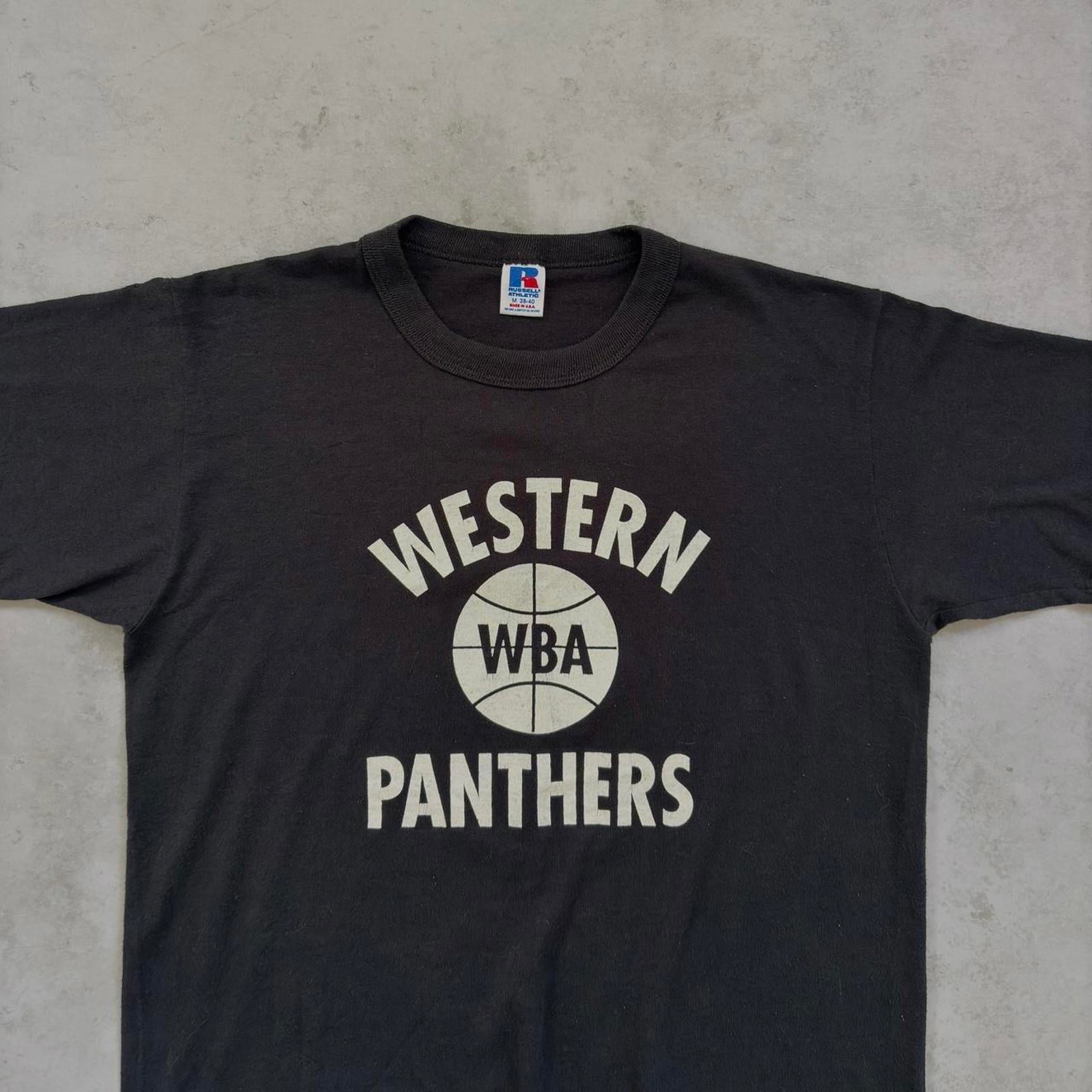 80s Russell Athletic Western WBA Panthers T-Shirt / M