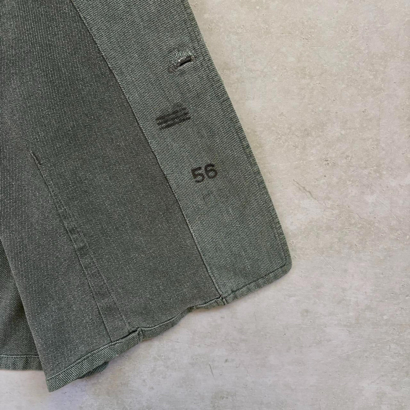 50s Swiss Army Denim Chore Jacket / XL
