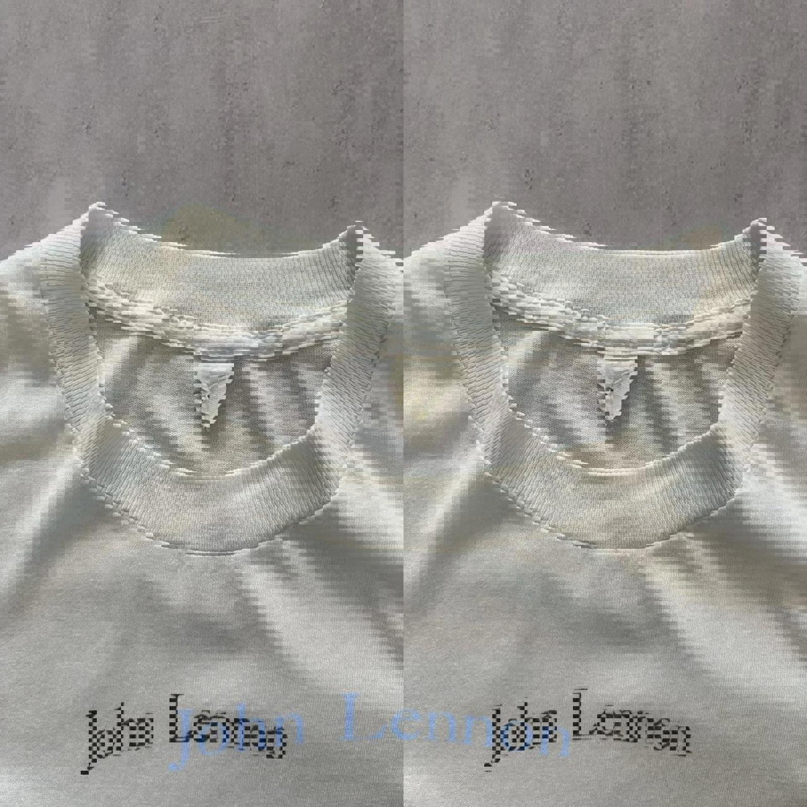 80s John Lennon ‘A rabbit rabbiting’ Single Stitch T-Shirt / M