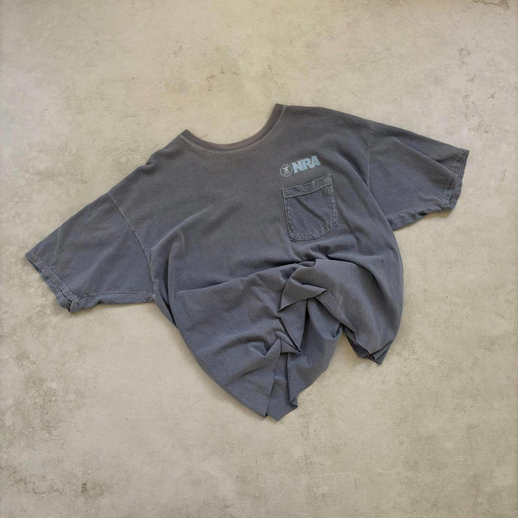 90s NRA Sun Faded Cropped T-Shirt / L