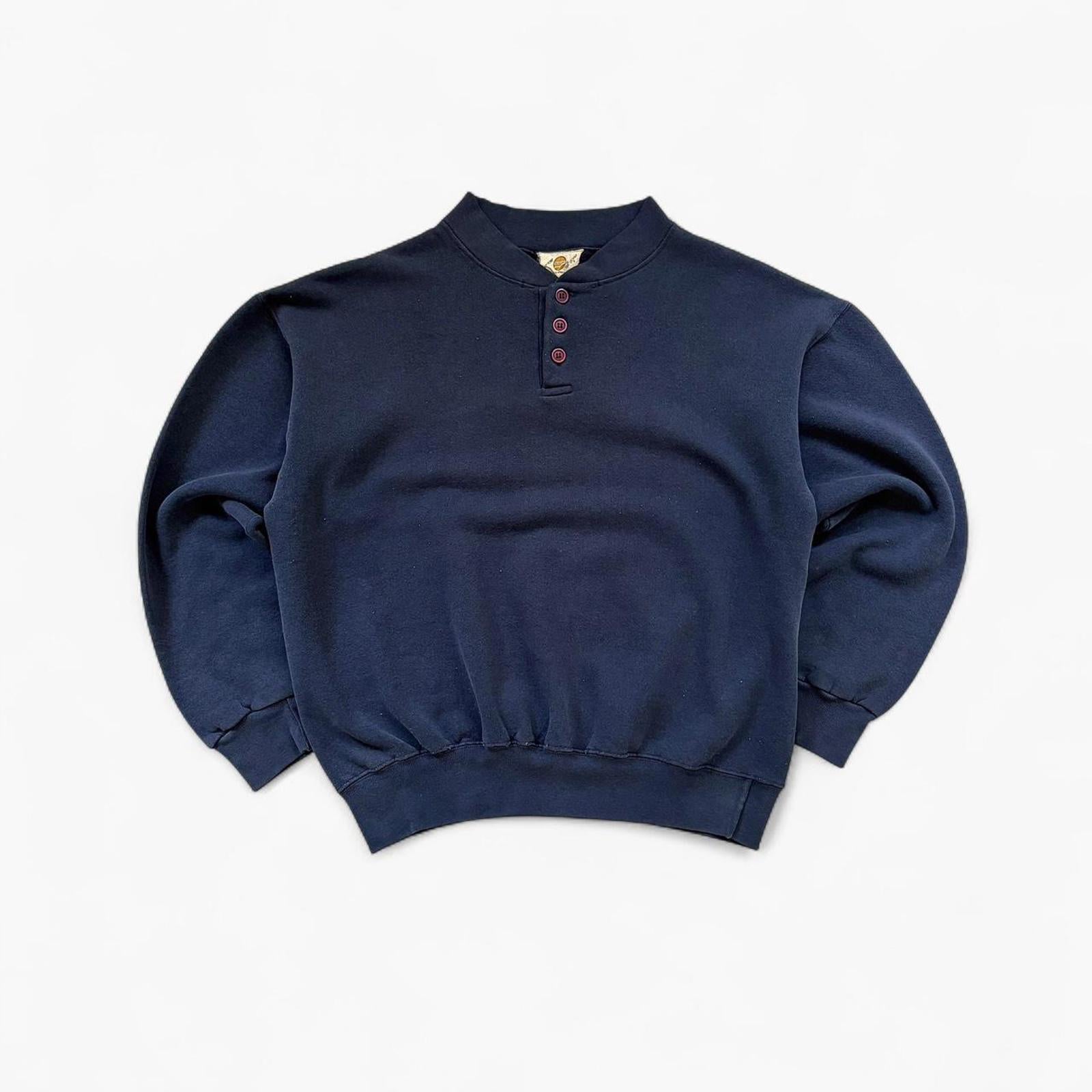 Vintage 1980’s Medallion Boxy Button Up Sweatshirt