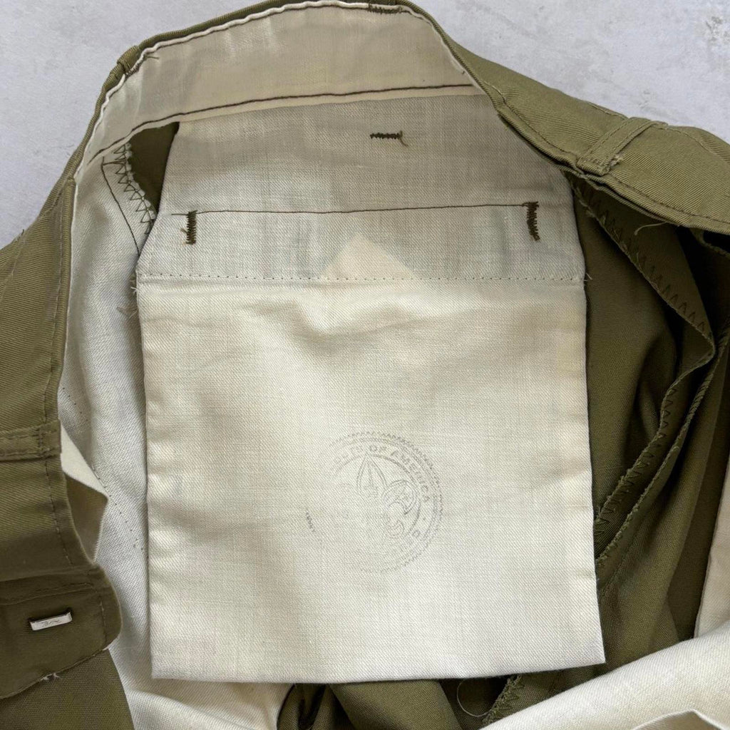 Vintage 1960’s Boy Scouts of America Pleated Khaki Shorts