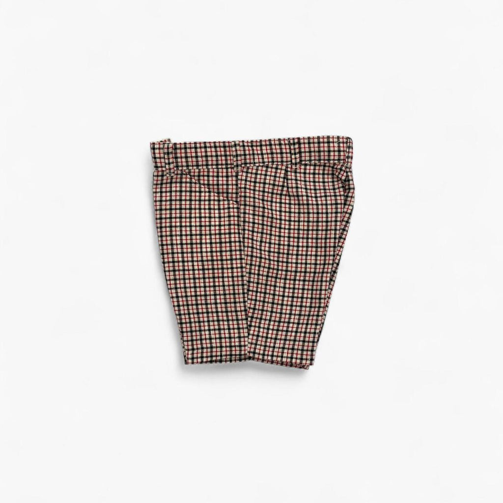 70s Campus Plaid Check Shorts