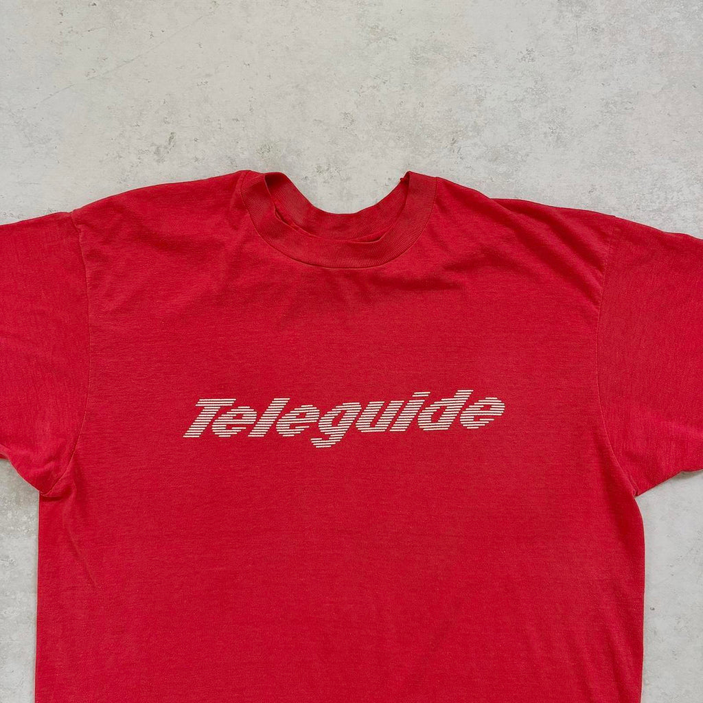 80s Faded Teleguide T-Shirt / L