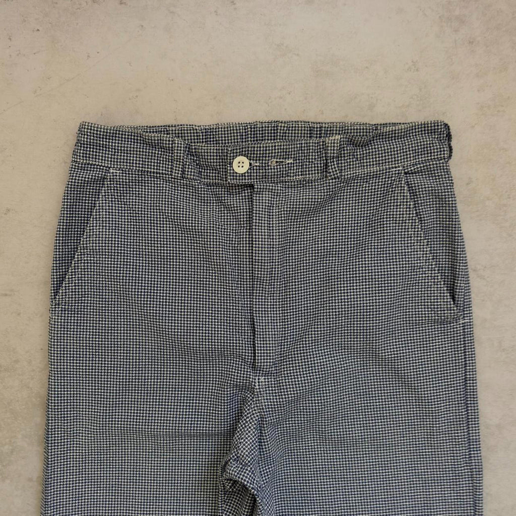 90s Gingham Cotton Workwear Trousers / W30