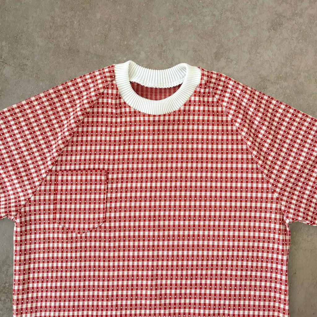 Vintage 1970’s Gingham Check Top