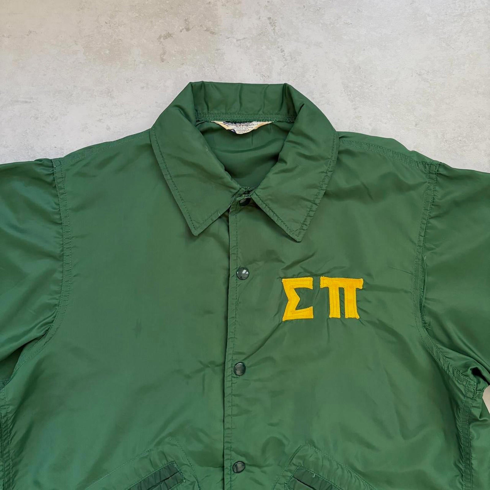60s Oliver Bro's USA Fraternity Coach Jacket / L