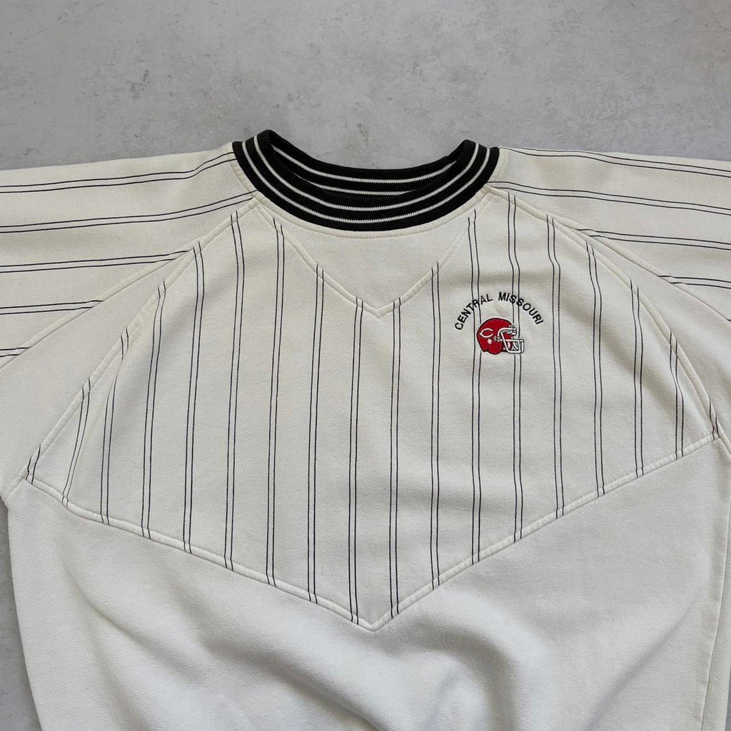 Vintage 1990’s Central Missouri Pinstripe Sweatshirt