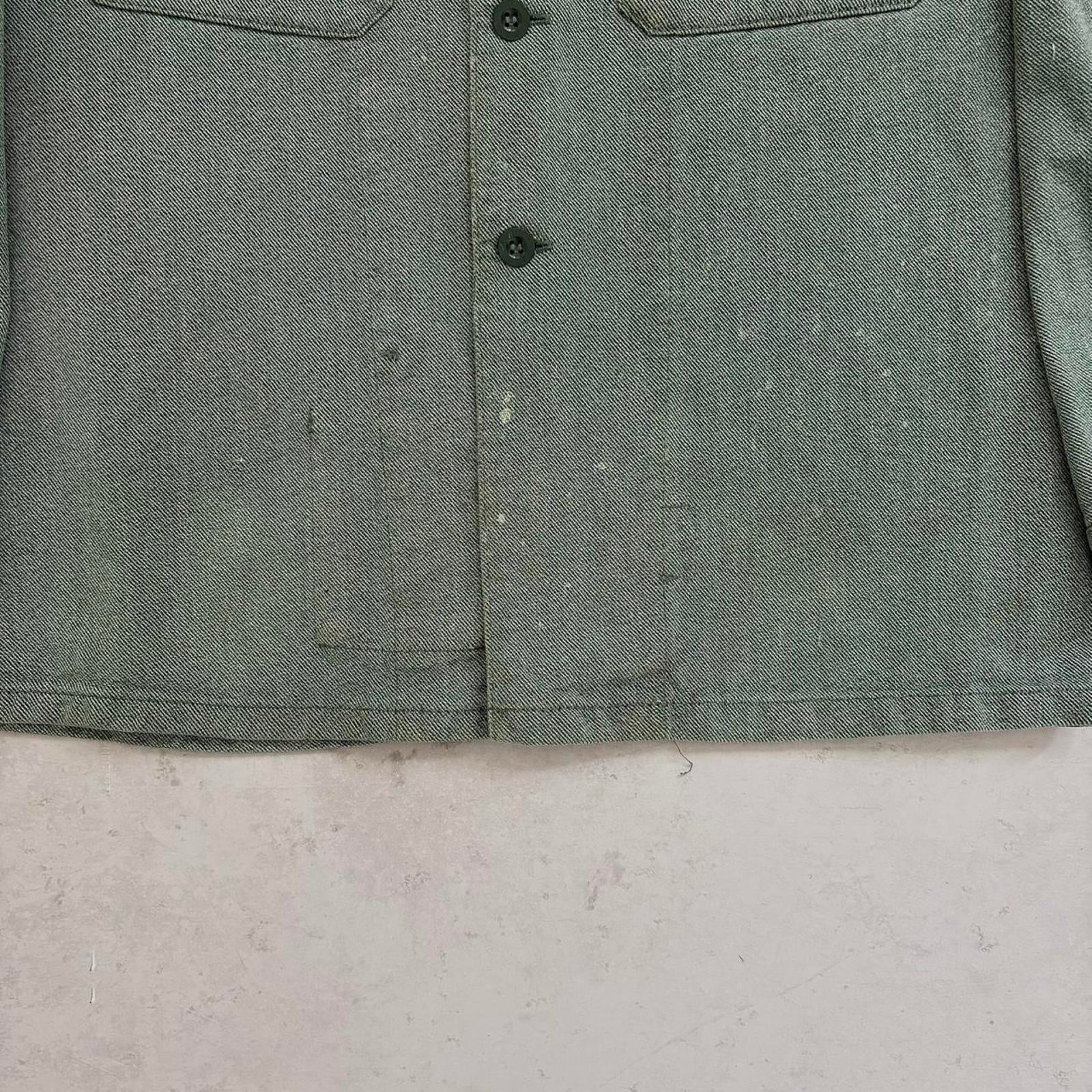 80s Swiss Army Denim Workwear Jacket / L