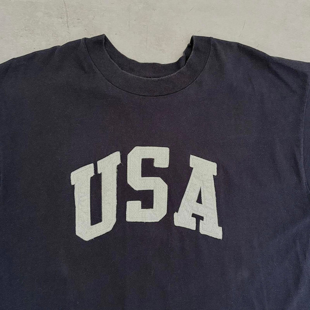 90s USA Spellout Tee / XL