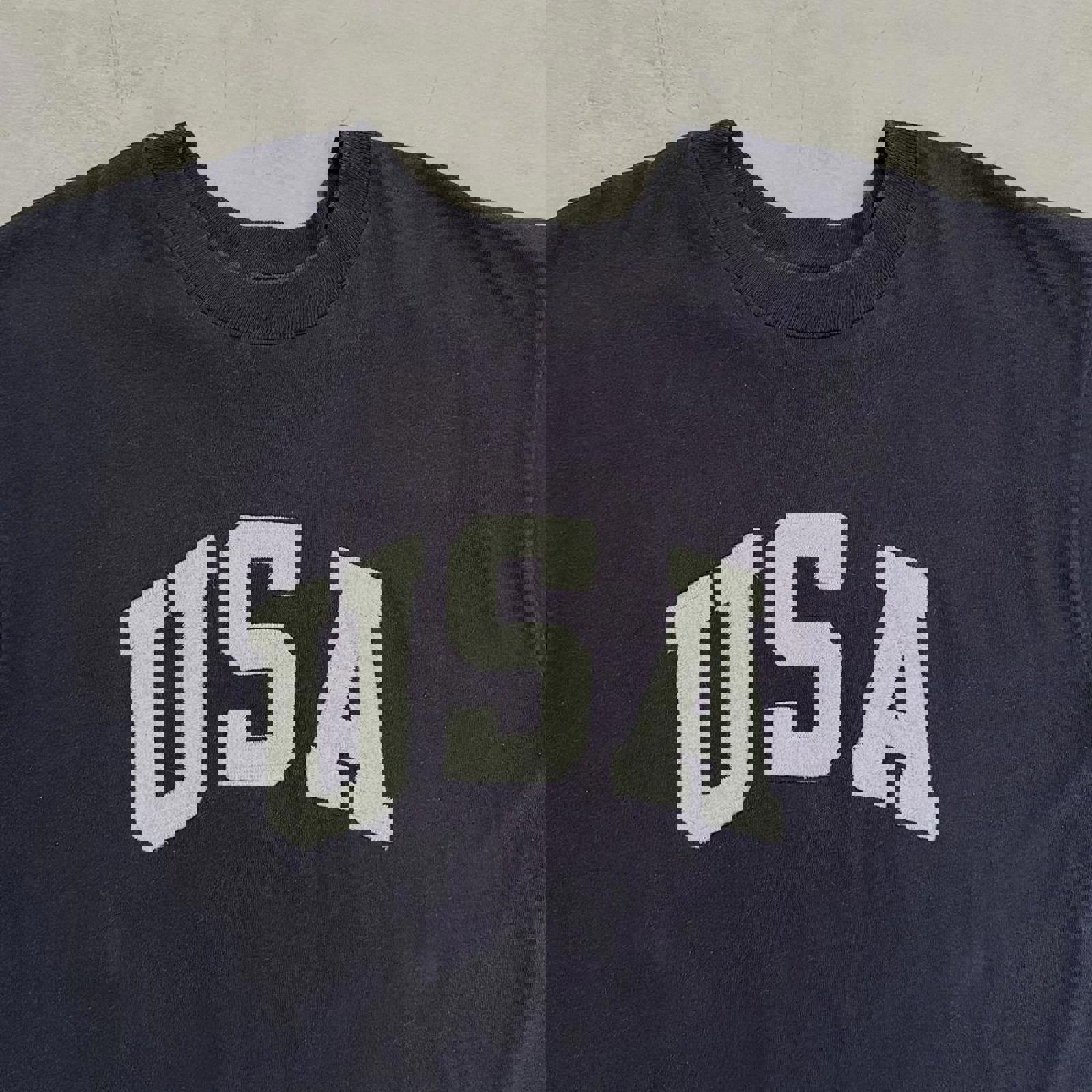 90s USA Spellout Tee / XL