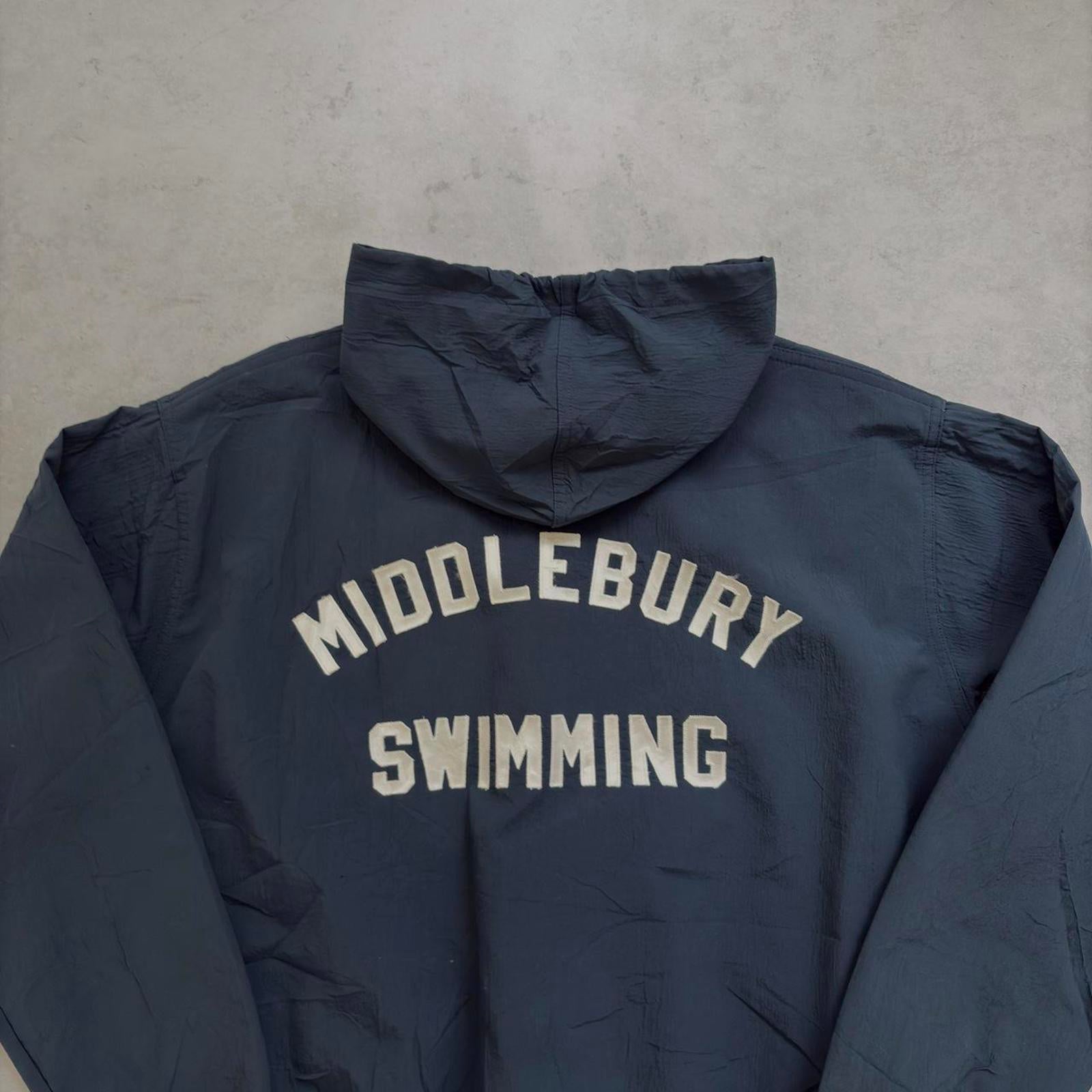 80s Middlebury College Hooded Windbreaker