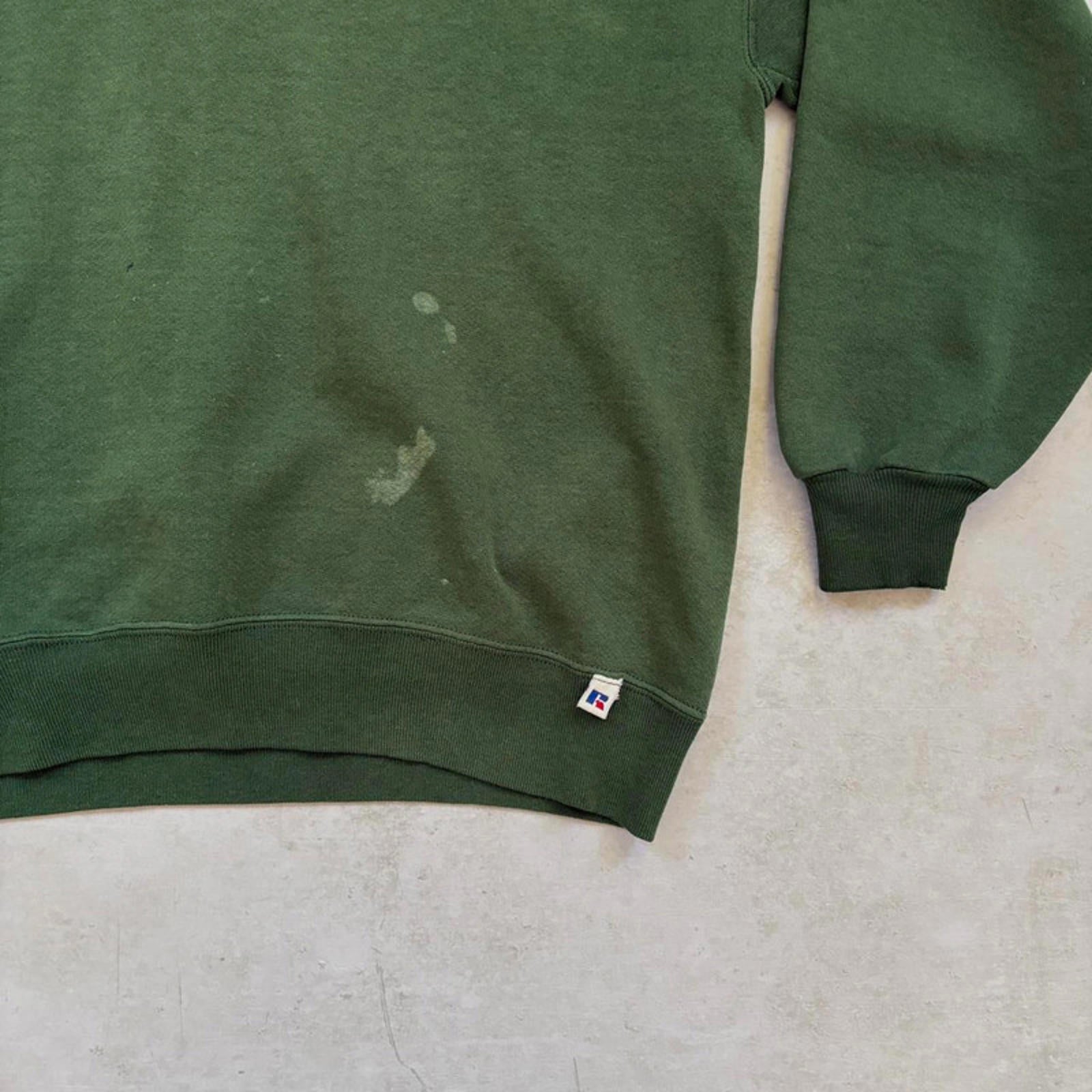 90s Thrashed Russell Athletic Blank Sweatshirt / L