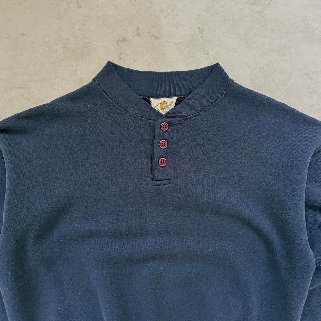 Vintage 1980’s Medallion Boxy Button Up Sweatshirt