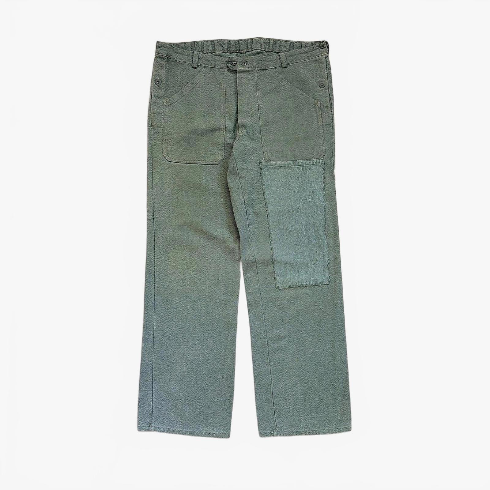 90s Repaired Sanforized Swiss Workwear Trousers / W38