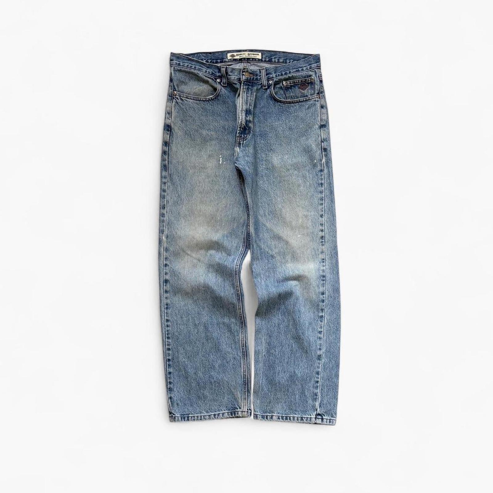 Vintage Harley Davidson Relaxed Fit Bootcut Jeans