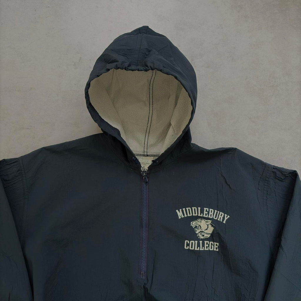 80s Middlebury College Hooded Windbreaker