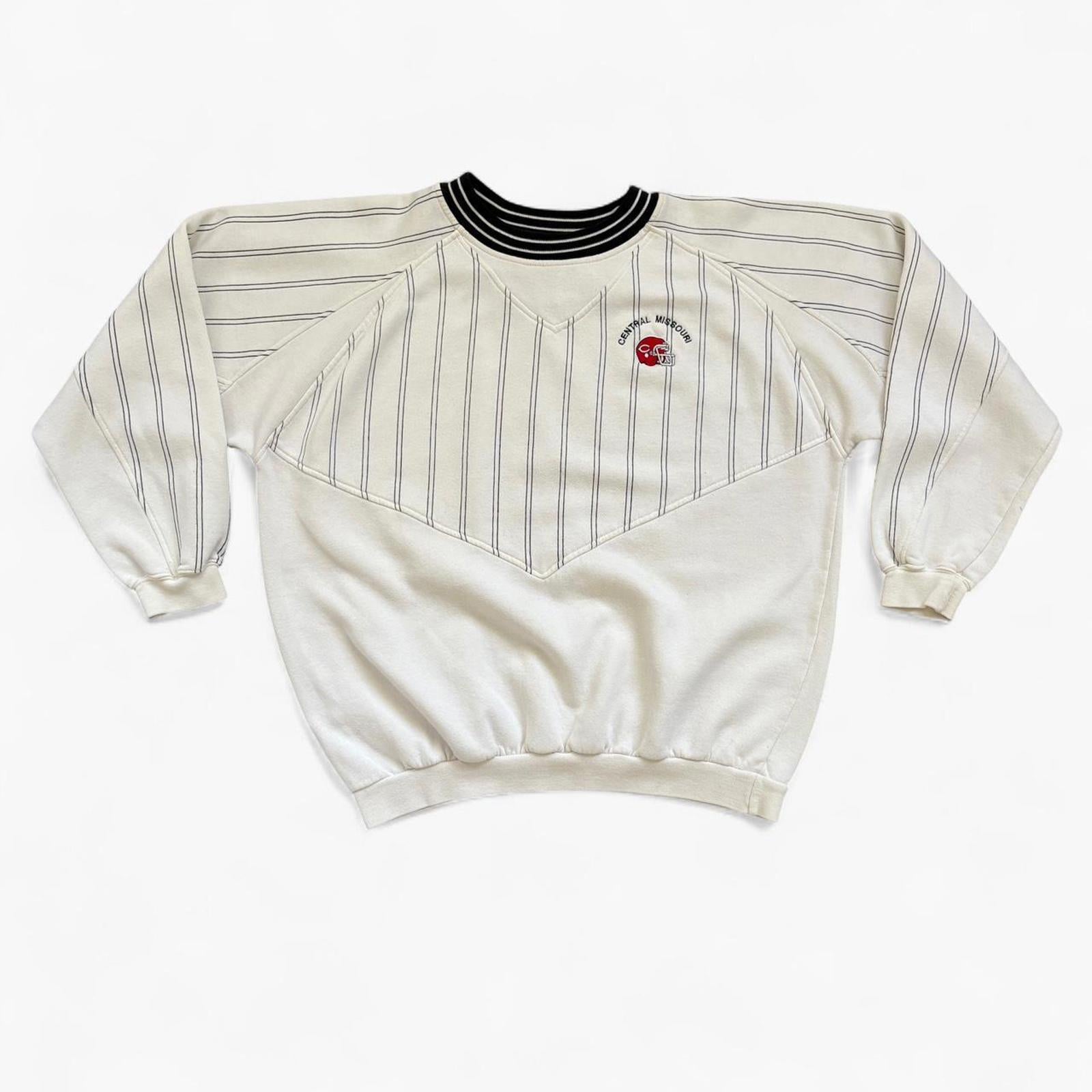 Vintage 1990’s Central Missouri Pinstripe Sweatshirt