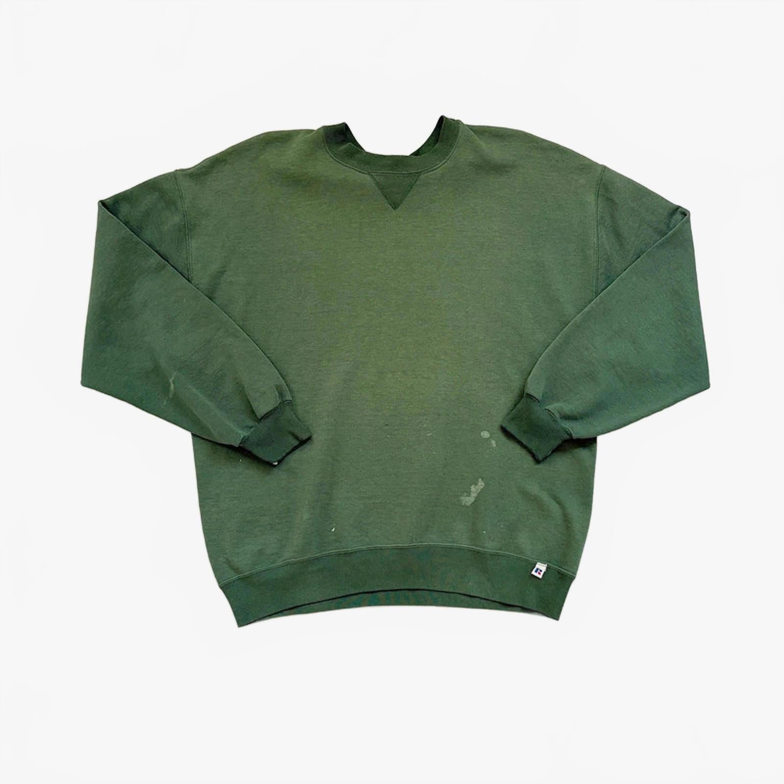 90s Thrashed Russell Athletic Blank Sweatshirt / L