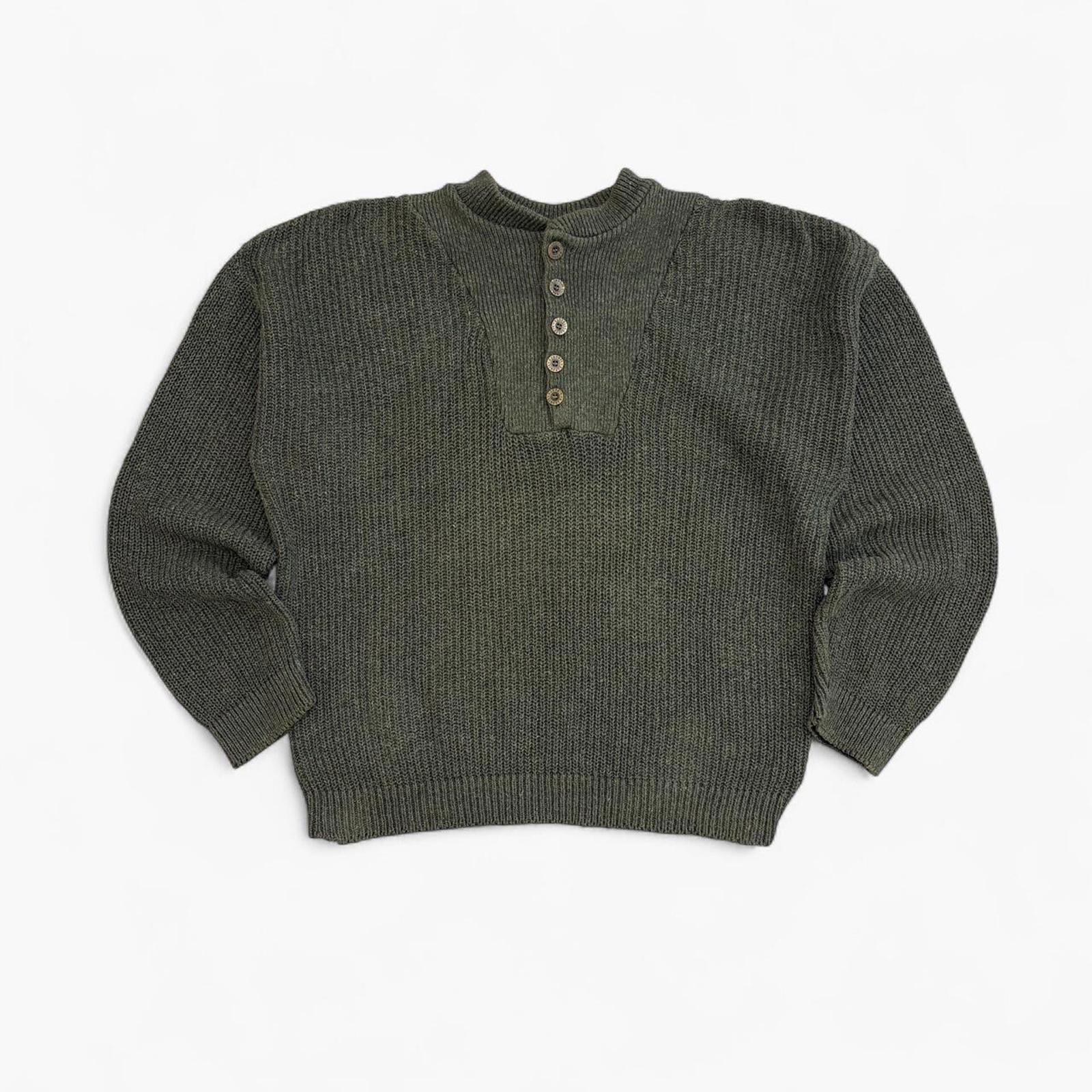 Vintage 1990’s Chunky Button Up Knitted Jumper