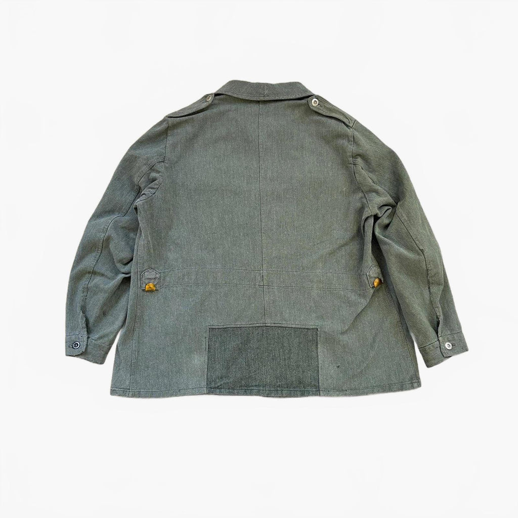 50s Swiss Army Denim Chore Jacket / XL